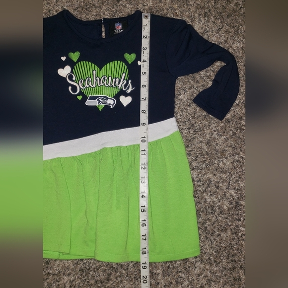 Seahawks| NFL Team Apparel| Kids Dress - Picture 3 of 5